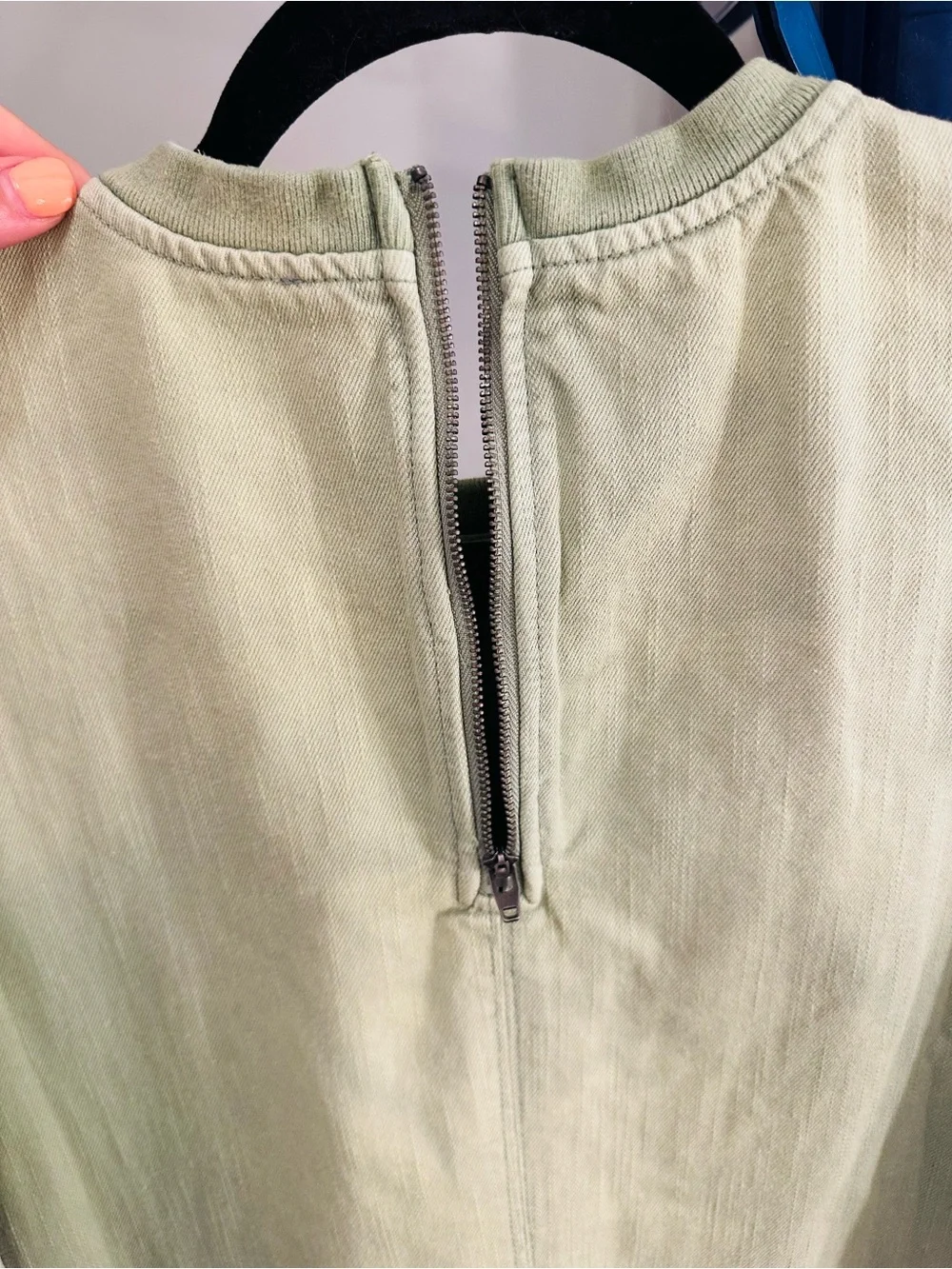 Free People Soft Sage Short Sleeve Mini Dress - Picture 4 of 9